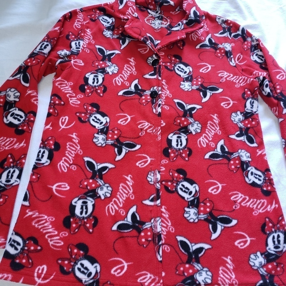 Disney minnie red print PJ top - Picture 2 of 5